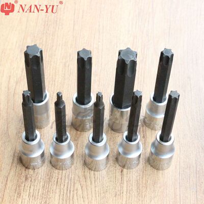 南豫 内六花旋具套筒1/2T25-T90六花套筒六角头挖机专用工具