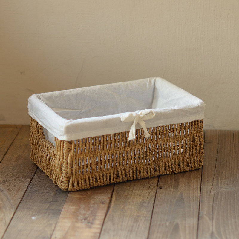 oakliving法式简约手编收纳篮客厅卧室桌面零食文具杂物家用储物,收纳整理,其他收纳篮,淘宝优惠券,粉丝福利购,淘宝优惠卷