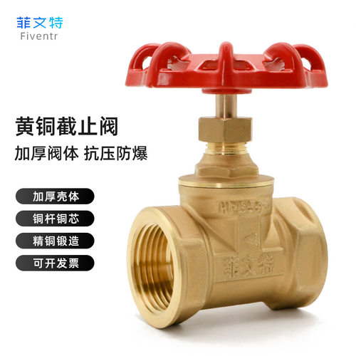 正品菲文特黄铜加厚截止阀
