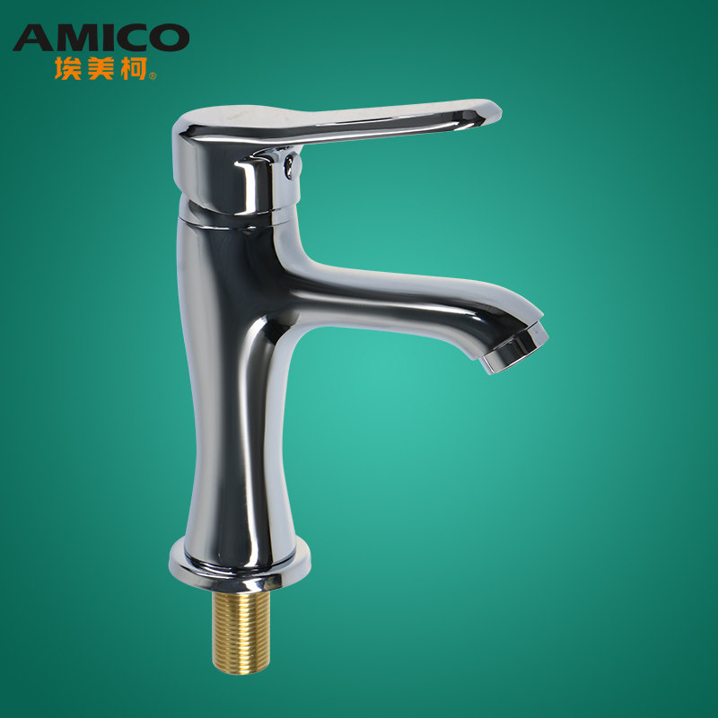 埃美柯单冷面盆龙头ML17铜家