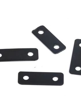 黑色链接片一字片衔接角码背板连接片直角固定片五金件500个