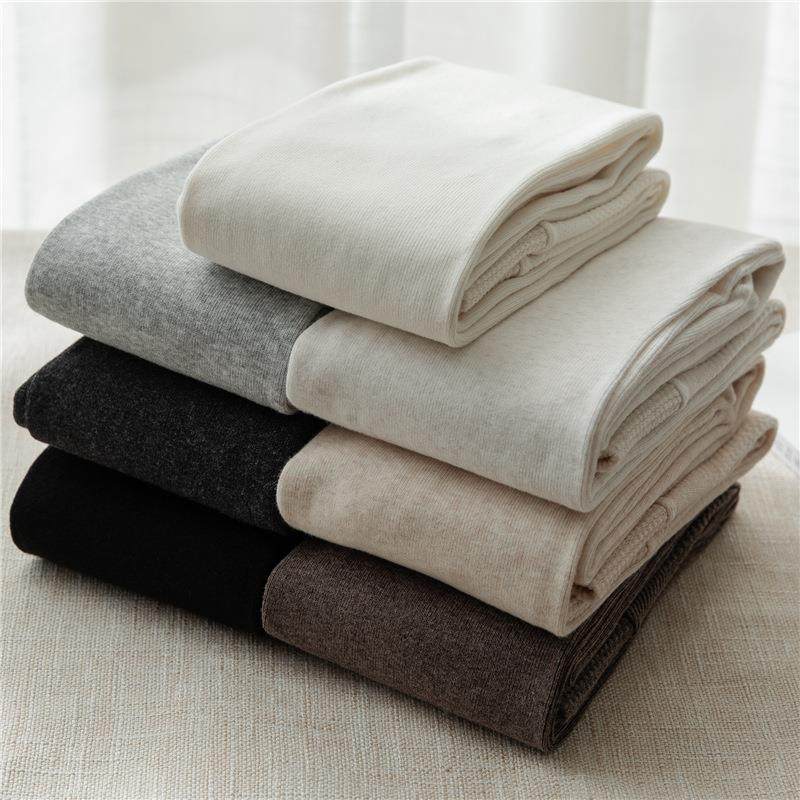 日系燕麦白针织竖条纹打底裤女秋冬加绒加厚高腰纯棉奶白色连裤袜,女士内衣/男士内衣/家居服,连裤袜/打底袜,淘宝优惠券,粉丝福利购,淘宝优惠卷