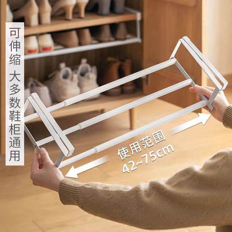 可伸缩鞋架免安装新款鞋柜分层隔板收纳神器省空间下挂挂篮置物架,收纳整理,整理隔板,淘宝优惠券,粉丝福利购,淘宝优惠卷
