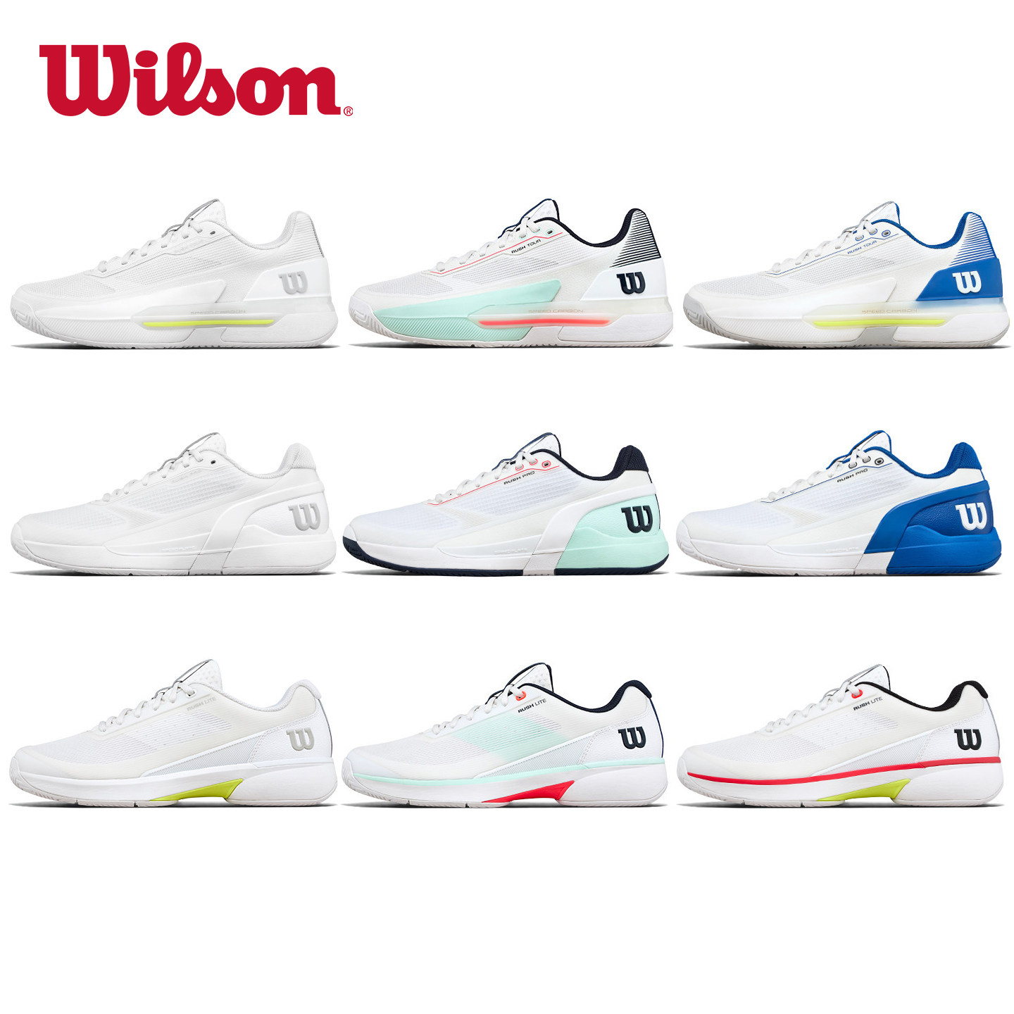Wilson2026新款男子网球鞋RushProTour5防滑耐磨威尔胜专业网球鞋