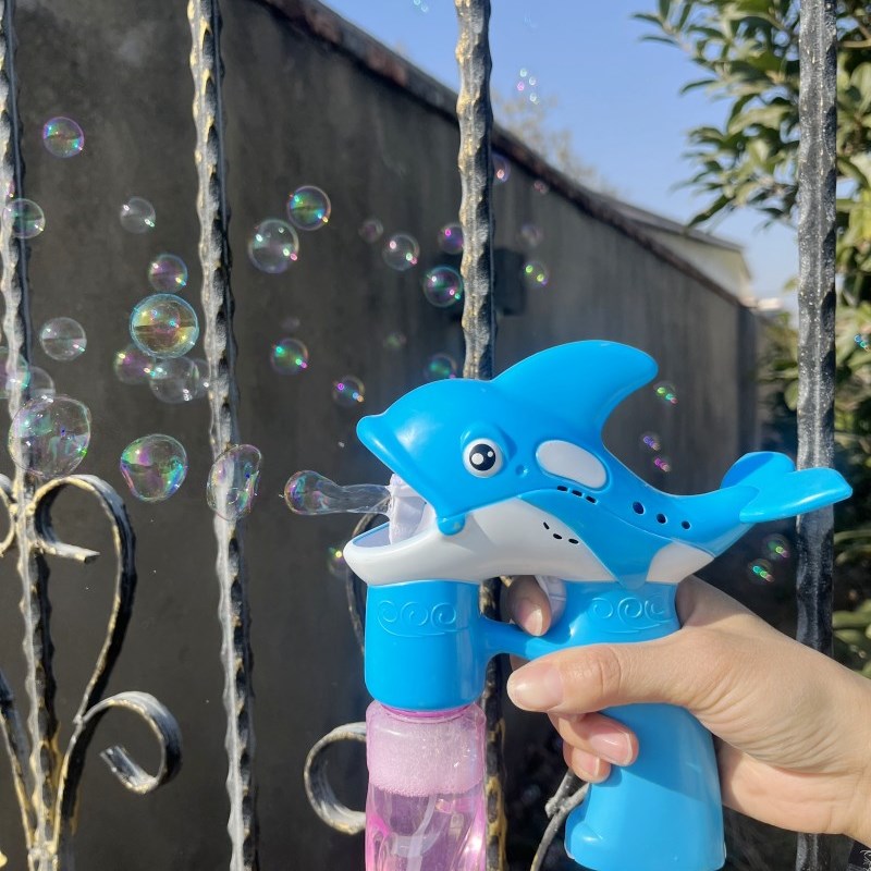 速发2024新款全泡泡自泡枪儿童手持海豚吹动泡机男孩孩宝宝玩具