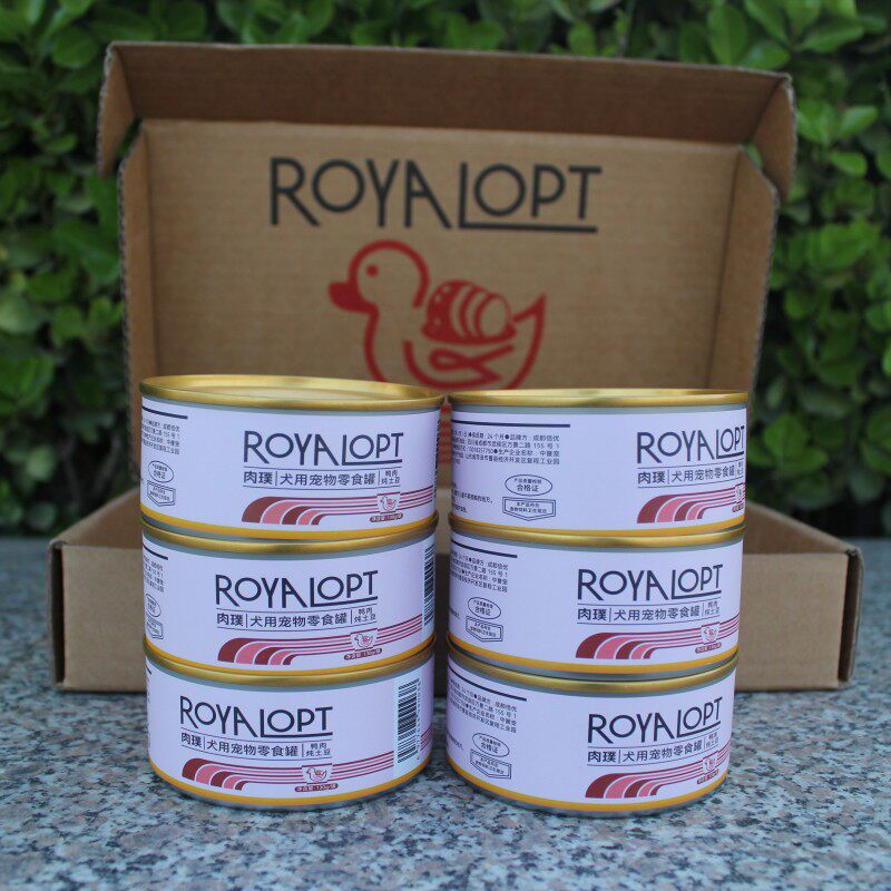 新款肉璞Royalopt狗罐头鸡肉鸭