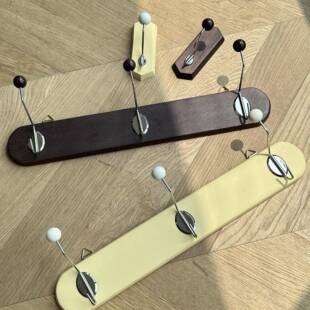 ins中古榉木挂钩服装店试衣间入户玄关墙面挂衣钩更衣室挂衣架