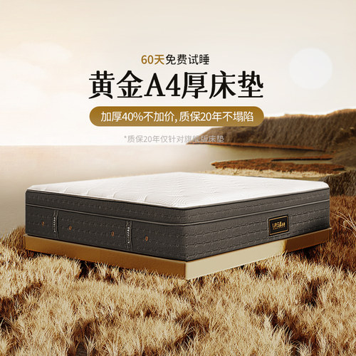 芝华仕抗菌防螨面料独立袋装弹簧床垫主卧乳胶床垫C3005黄金4A垫
