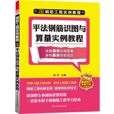 张军　主编钢筋工程实例教程----平法钢筋识图与算量实例教程（正版旧书包邮）江苏科学技术出版社9787553703718