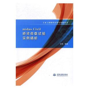 王伟midas Civil 桥梁荷载试验实例精析(正版旧书包邮)水利水电出版社9787517052746