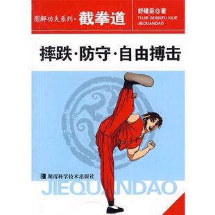 防守 自由博击 湖南科技出版 截拳道 社9787535755780 包邮 摔跌 旧书 舒建臣图解功夫系列 正版
