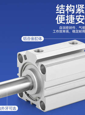 方型气缸SDA63X5X10X15X20X25X30X35X40X45X50X60X75X80X100-S-B