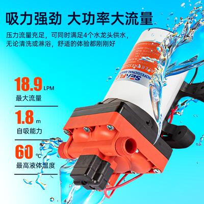 seaflo清水泵淡水泵增压泵隔膜泵42系列游艇房车用直流水泵自吸泵