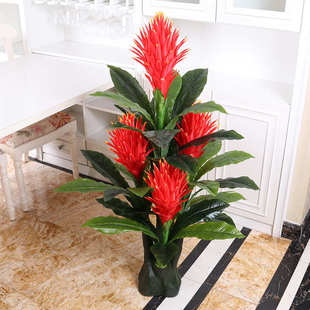 仿真鸿运当头假花摆件绿植室内盆栽大型客厅落地塑料植物装饰
