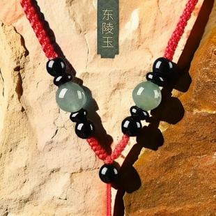 高档小众手工编织挂件项链绳翡翠玉佩平安扣吊坠挂绳男女款挂坠绳