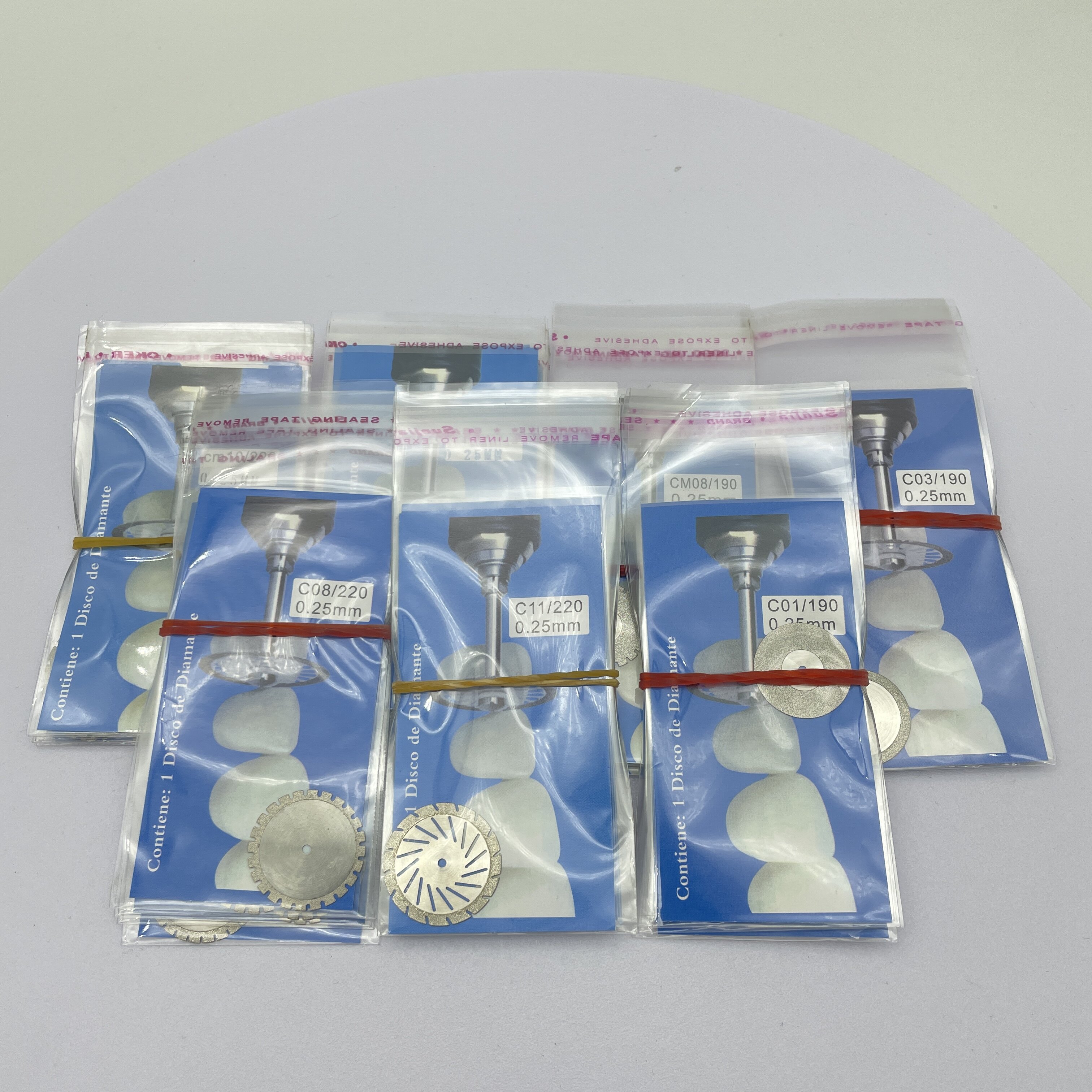 牙科超薄金刚砂片金刚砂磨头抛光打磨切割片带齿金刚砂片图片