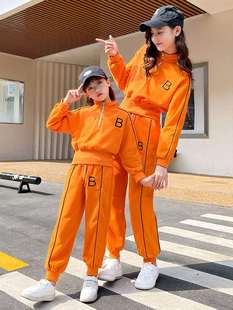 韩版 母女装 2023新款 运动两件套潮 女童春秋套装 儿童网红洋气亲子装