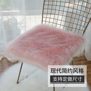 仿羊毛绒长毛椅子垫超软家居坐垫学生坐垫保暖 高品质冲量价