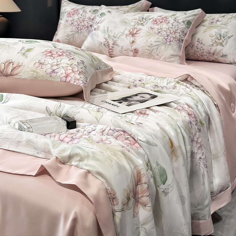 2025新款天丝夏凉被夏季薄款冰丝空调夏被可机洗水洗家用裸睡被套