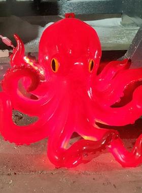 玻璃钢仿真八爪鱼雕塑树脂海洋生物章鱼模型摆件海鲜店铺招牌装饰