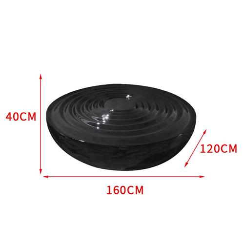 售楼处酒店大堂水波纹玻璃钢雕塑底座大型流水落地工艺品雕塑摆件