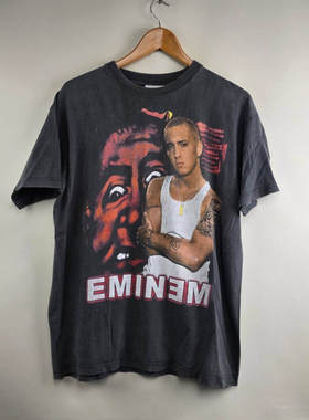 WHO CARE复古大百科2000 Eminem Euro Bootle街头超火大码短袖T恤