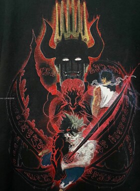 Black Clover Asta short sleeves anime阿斯塔黑色五叶草短袖T恤