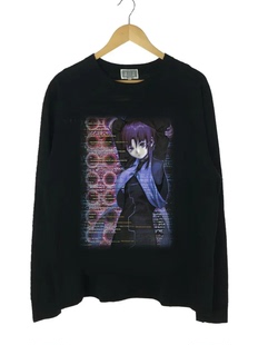 WHO CARE复古大百科铃音的系列实验室日系二次元长袖T恤宽松垂感