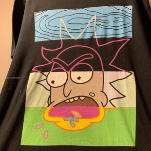 tee tshirt rare Rick style瑞克和莫蒂短袖 Morty Y2K T恤 and