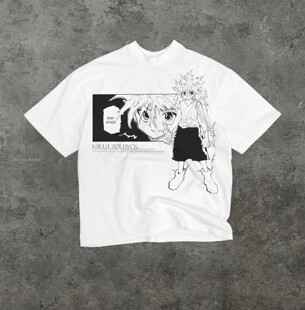HUNTER×HUNTER short sleeves logo 全职猎人套头基础款短袖T恤
