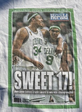 Boston Celtics Paul Pierce tee/tshirt保罗·皮尔斯欧美短袖T恤