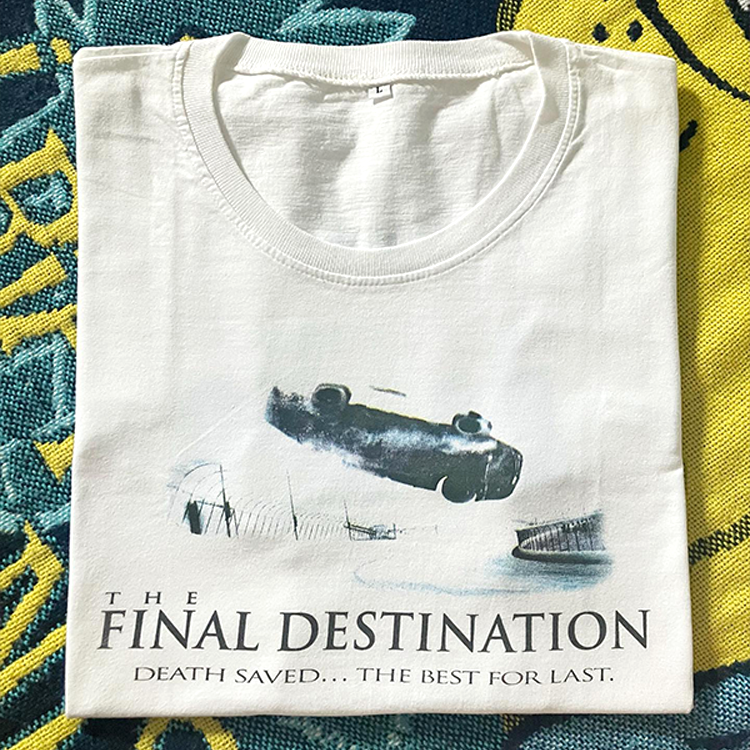 WHO CARE复古大百科  美潮嘻哈Final Destination重磅宽松短袖T恤