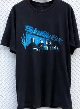 WHO CARE复古大百科static-x band blackee静止X乐队摇滚复古短袖