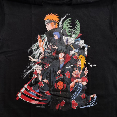 WHO CARE复古大百科NARUTO ANIME BLACKTEE火影忍者日漫短袖T恤