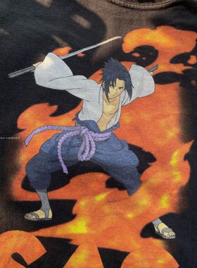 NARUTO Anime tee/tshirt火影忍者热血日系动漫宽松短袖T恤二次元