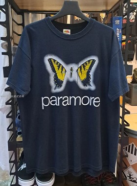 WHO CARE复古大百科Paramore帕拉莫尔乐队流行朋克短袖T恤小众风