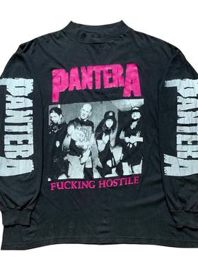 Pantera Long Sleeve punk DimebagDarrell潘多拉乐队落肩长袖T恤