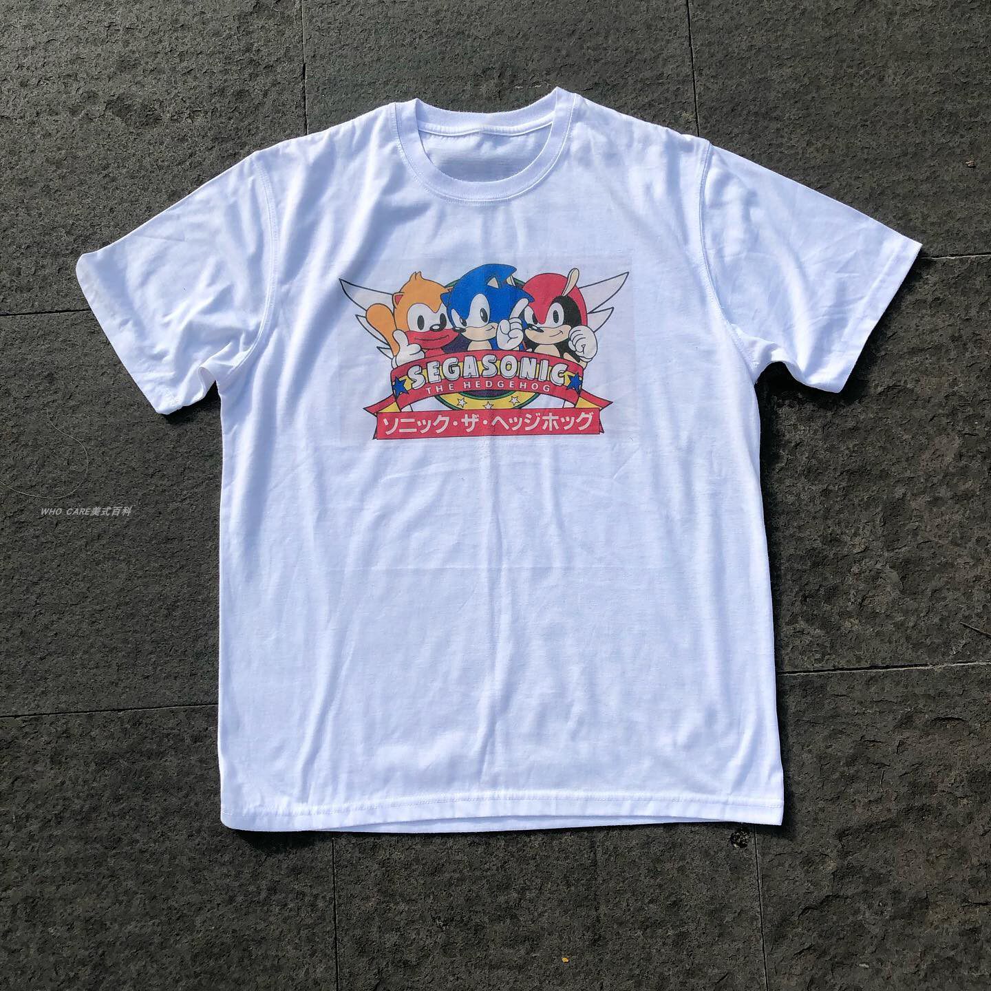 sonic advance tee/tshirt童趣潮流短袖t恤 二次元卡通动漫索尼克