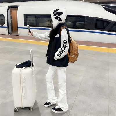 cleanfit美式高街白色牛仔裤男