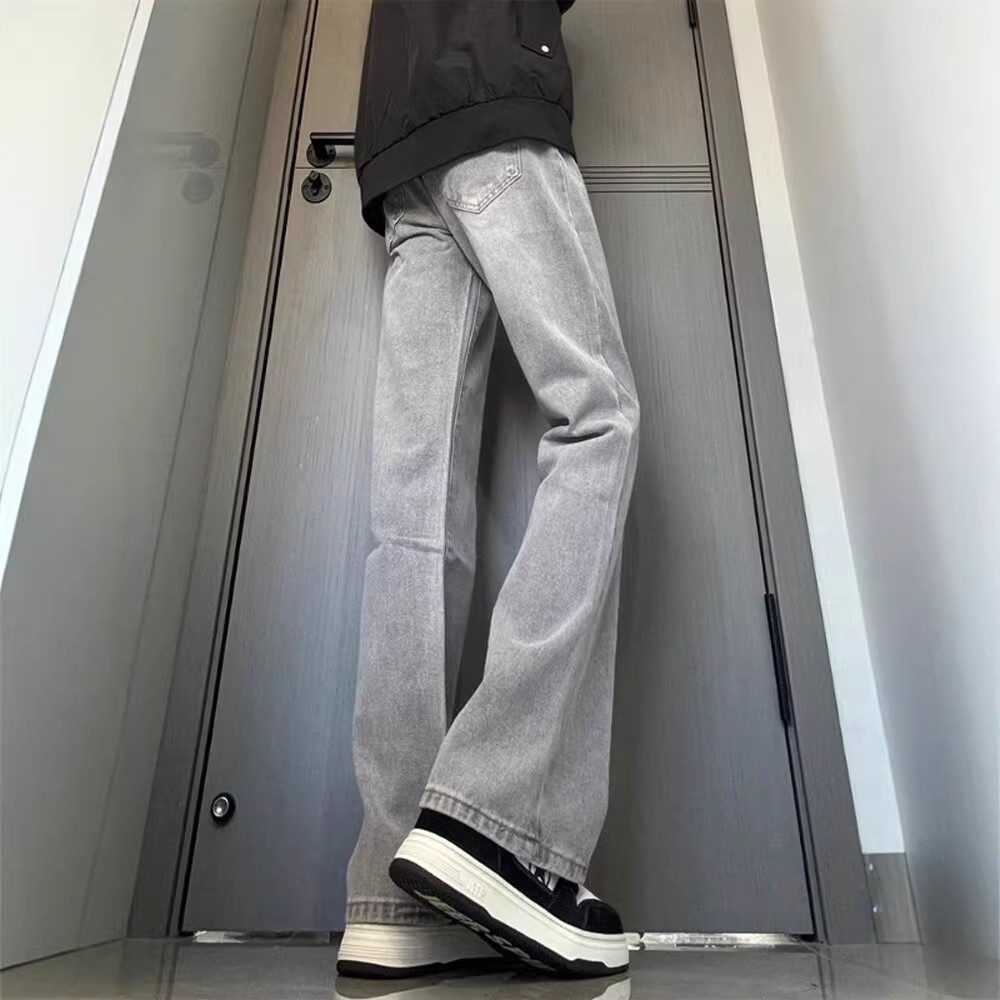 美式复古弯刀牛仔裤男款