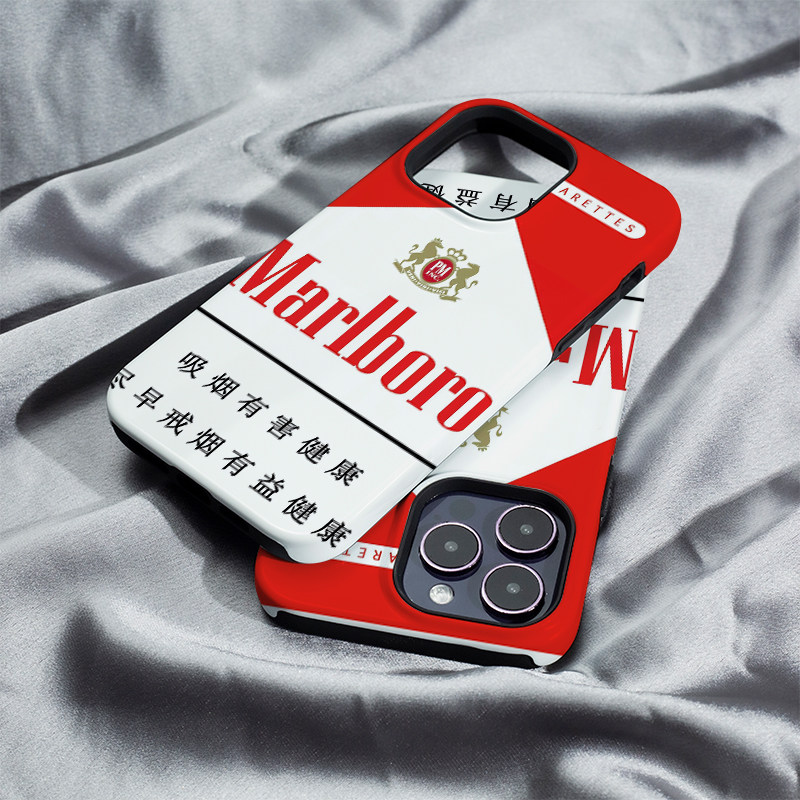 香烟万宝路iphone15promax手机壳12适用苹果13保护壳菲林二合一xs/xr