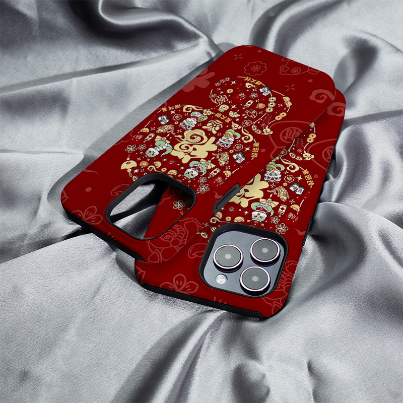 新年生肖蛇iphone16Promax手机壳13适用苹果15plus保护套菲林硬壳12mini二合一XS/XR高级11防摔7/8/SE2全包14
