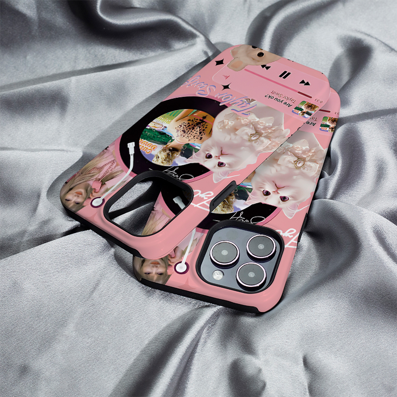 泰勒猫唱片iphone16Promax手机壳13适用苹果15plus保护套菲林硬壳12mini二合一XS/XR高级11防摔7/8/SE2全包14