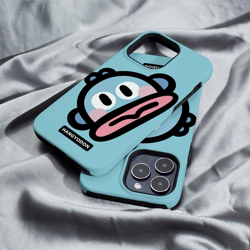 青色小丑鱼iphone16Promax手机壳13适用苹果15plus保护套菲林硬壳12mini二合一XS/XR高级11防摔7/8/SE2全包14