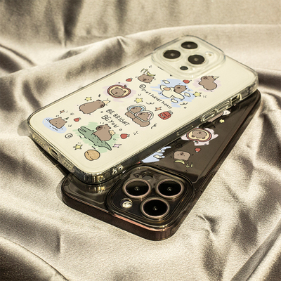 土拨鼠日常XNOTE适用VIVOX100PRO手机壳iqoo12PRO保护套S17PRO软壳T2X全包Z5情侣Z7X高级Y93S新款NEO8透明U3X