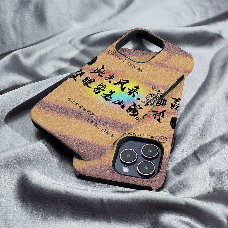 望眼皆山海iphone16Promax手机壳13适用苹果15plus保护套菲林硬壳12mini二合一XS/XR高级11防摔7/8/SE2全包14