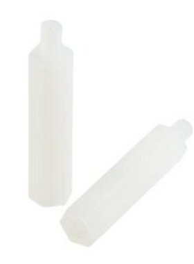 M4*30+6 螺柱&螺杆 国产 白色单头尼龙柱 M4*30+6