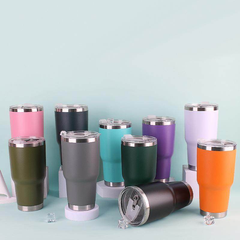 30oz杯汽车杯冰霸啤酒杯304不锈钢彩色保温杯礼品现货喷塑杯,餐饮具,保冷/保温杯,淘宝优惠券,粉丝福利购,淘宝优惠卷