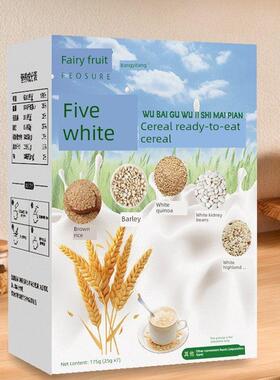 MNB五白谷物燕即食麦片早品餐饱腹冲食钙饮晚餐麦片r5