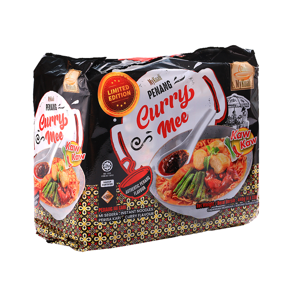MyKuali槟城风味咖喱面方便面泡面方便速食东南亚风味马来进口